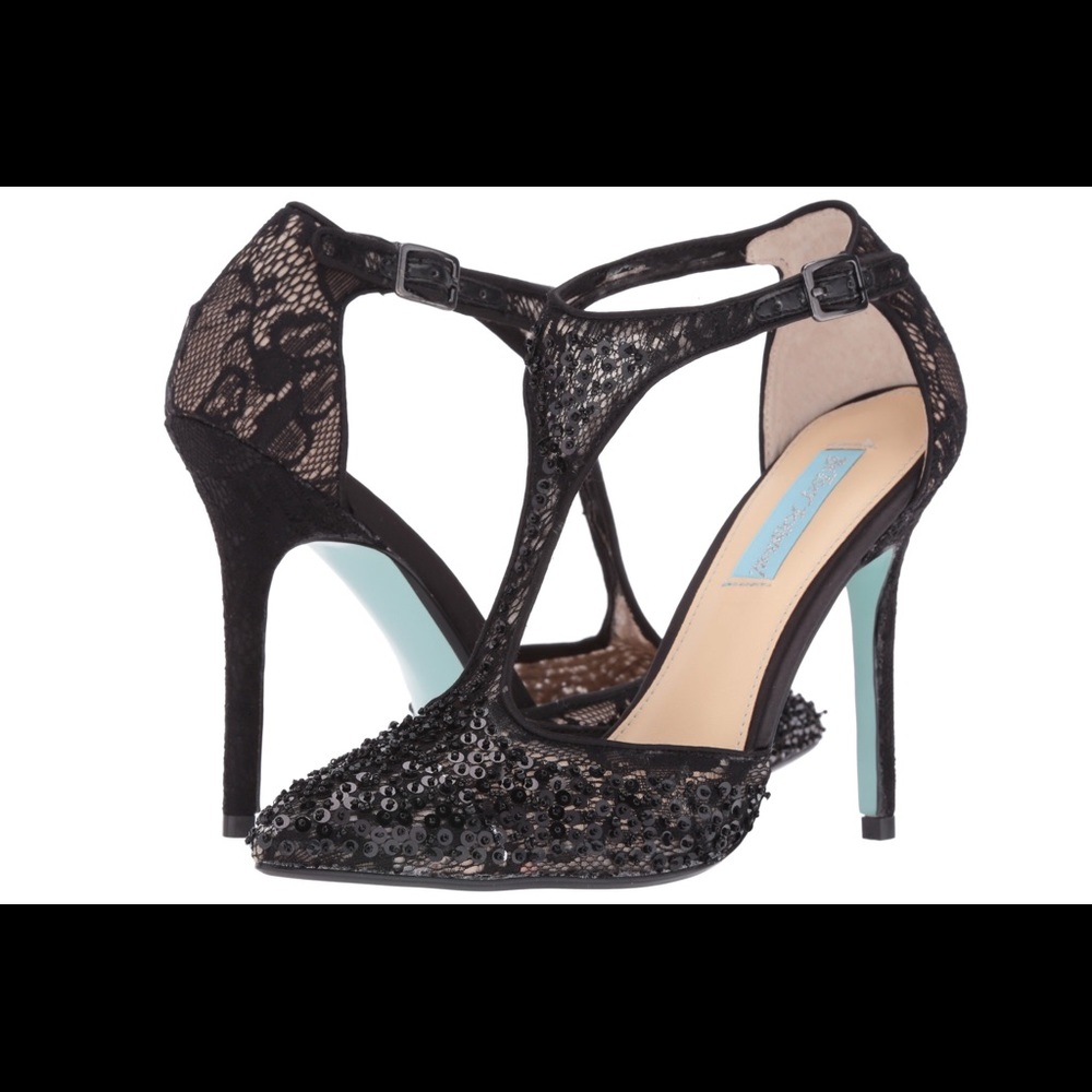 Black Lace Pumps, Betsey Johnson